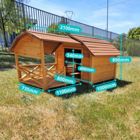 Niche Pour Chien Cheyenne Avec Terrasse