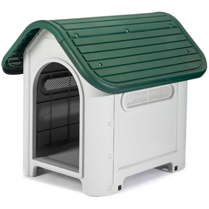 Gardiun - Niche pour Chien Petit Kira 75x59x66 cm Fabriquée en Résine Couleur Beige/Vert