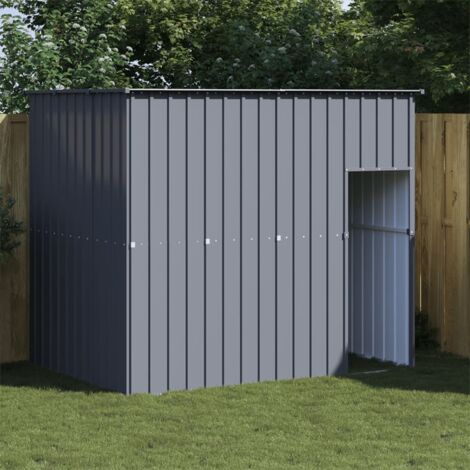 Niche pour Chiens  Chenil extérieur  Parc Enclos pour chien avec toit anthracite acier galvanisé CFW894204 CFW917303