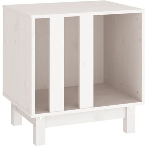 Niche pour Chiens  Chenil extérieur  Parc Enclos pour chien Blanc 50x40x52 cm Bois de pin massif CFW34150