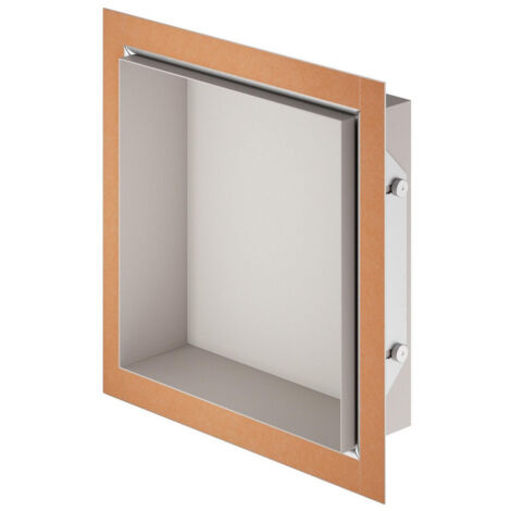 Niche sans carrelage aluminium 30x30 cm DESIGN-NICHE SCHLUTER TSBG - Alu stucturée gris beige