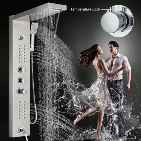 Nichel spazzolato Soffione doccia a pioggia Soffione doccia a pioggia 60  60 Anti Limestone Shower 24 INCH Soffione doccia in acciaio inox a parete o a soffitto