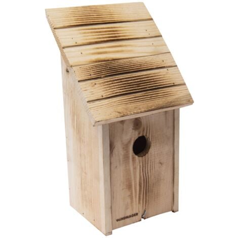 Nichoir oiseaux pour extérieur 8 pièces en bois 12x12x22 cm dec020825 -  Conforama