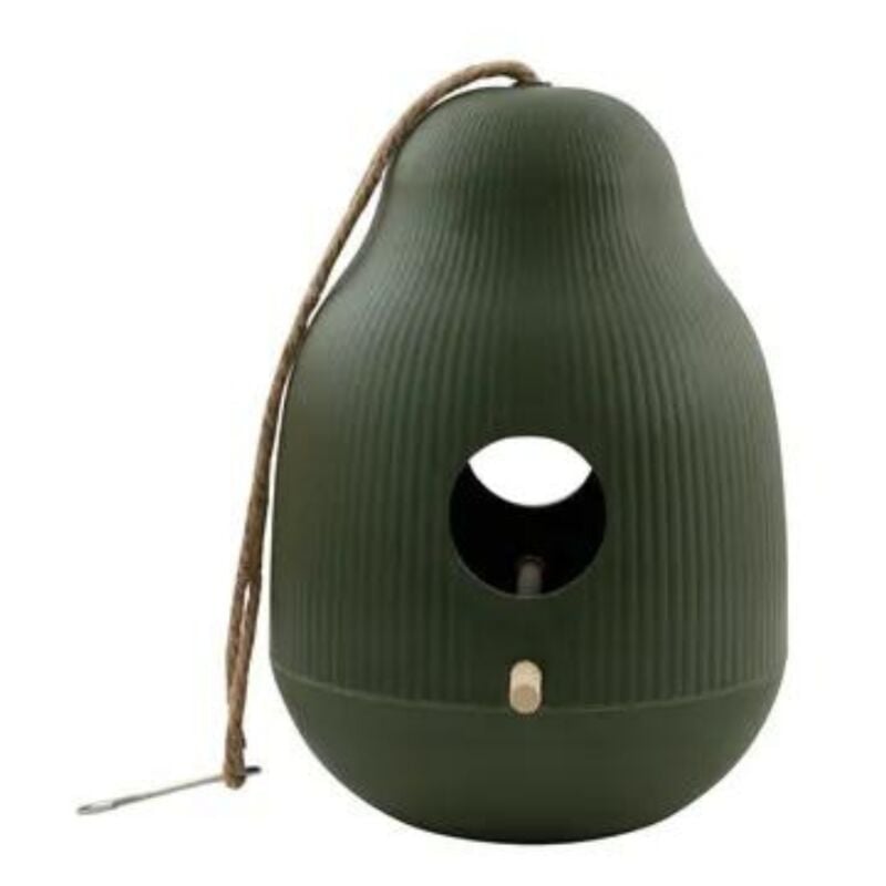 Nichoir à oiseau sauvage vert en Bambou