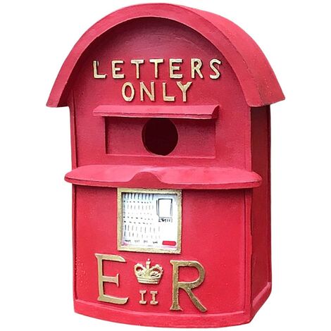 Nichoir boite à lettres britannique rouge