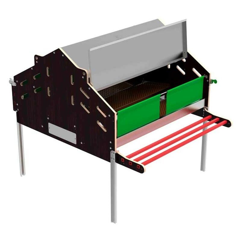 Pondoir collectif pour environ 120 poules. Collecte manuelle des œufs, pour 120 poules, 124x179x133 cm