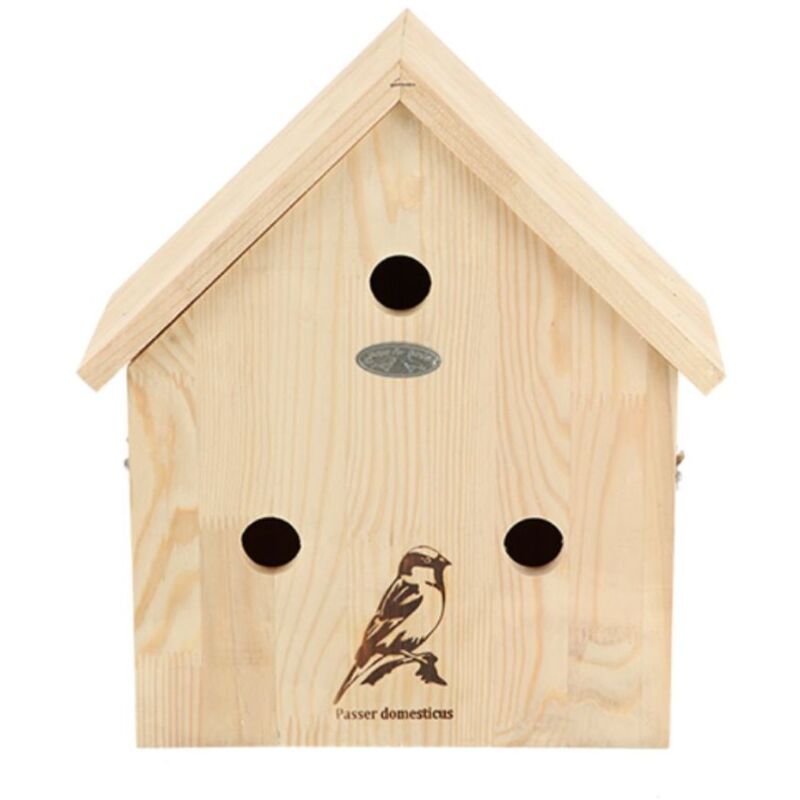 Ac-deco - Nichoir pour moineaux en bois