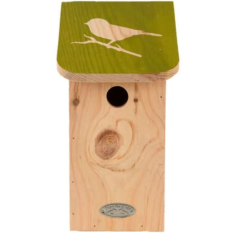 Best For Birds - Nichoir pour mésange bleue en pin pochoir