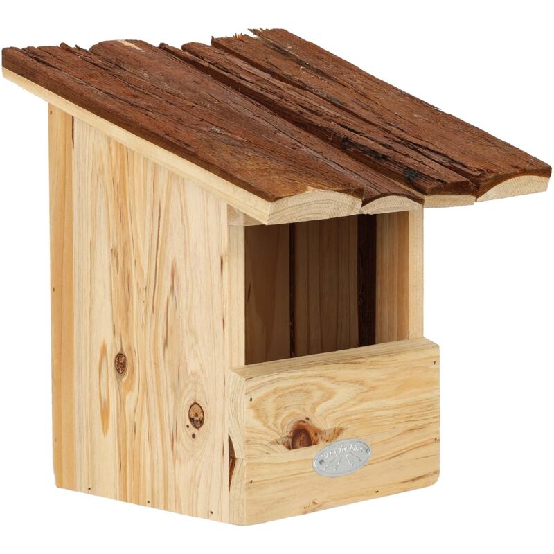 Nichoir pour oiseaux rouge-gorge avec toit écorce - Esschert Design