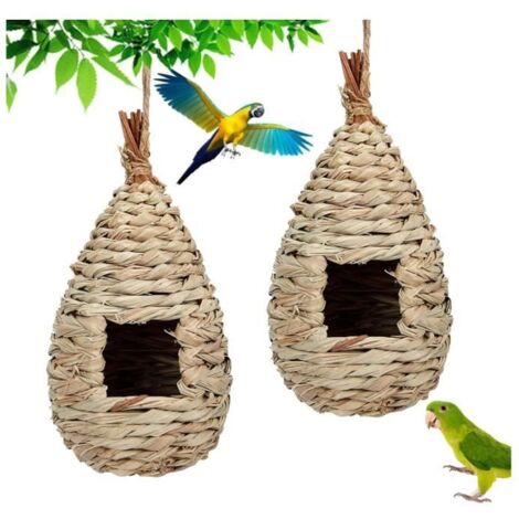Nichoirs à Oiseaux Sauvages - yd - Tissé à la Main - Rotin Naturel - Respectueux de l'Environnement