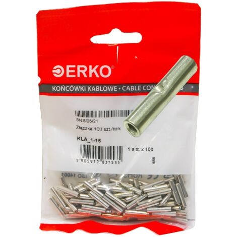 Nicht isolierte CU-Muffe KLA 1-15 ERKO 100 Stk