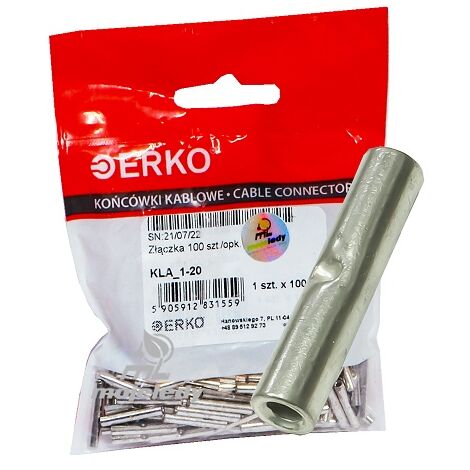 Nicht isolierte CU-Muffe KLA 1-20 ERKO 100 Stk