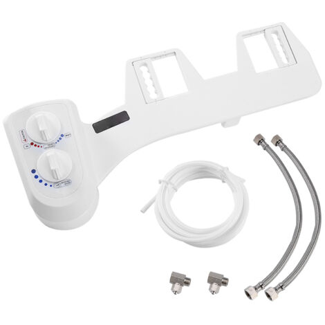 Nichtelektrisches WC-Bidet mit zwei Drehknöpfen und automatischer Reinigung, Bidet-Aufsatz G1/2