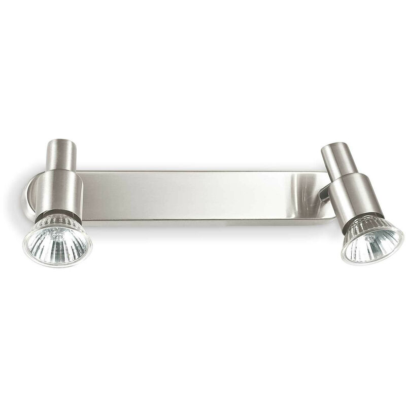 Slem - 2 Light Indoor Flush Light Nickel, GU10 - Ideal Lux