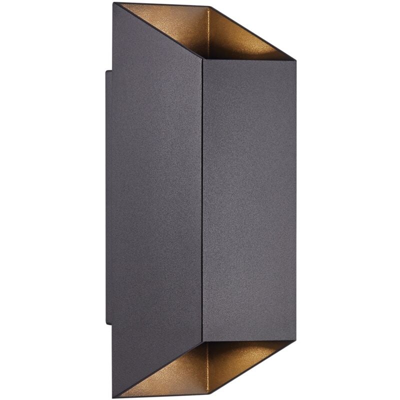 Applique murale NICO Square 22 Aluminium Anthracite, H.23.5 - IP54 - GU10 /Nordlux Extérieur