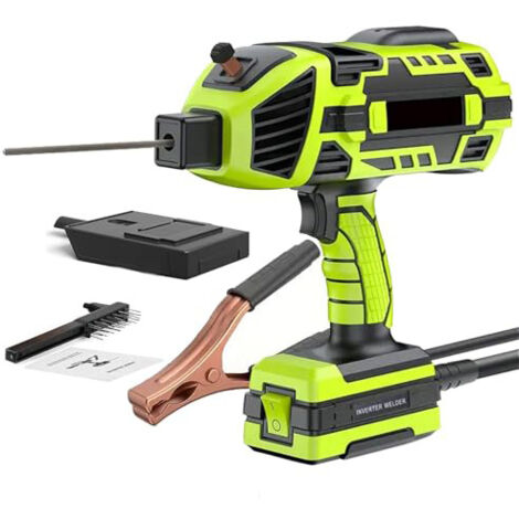 NICOLA Poste de soudage portatif avec onduleur IGBT et torche de soudage à l'arc, adapté au fil de 2,5 mm, boîtier vert, norme européenne,252510cm