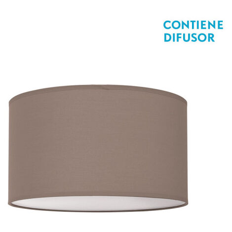 nicole lampada da soffitto taupe brown 3xe27 (14x40d)