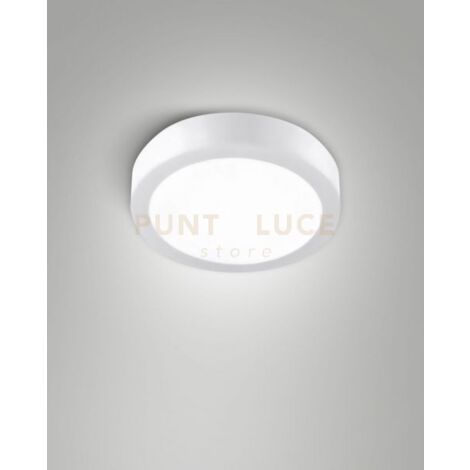 NICOLE PLAFONIERA ESTERNO BIANCO CCT  14W 2700K/3000K/4000K 1785LM D.18CM IP54