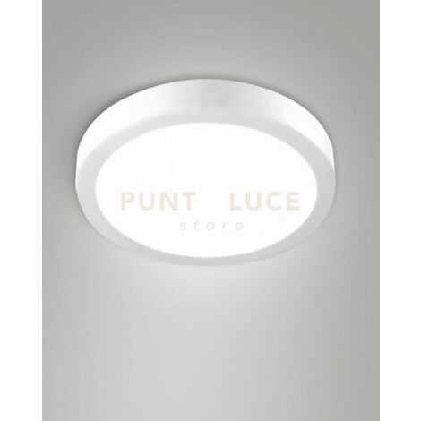 NICOLE PLAFONIERA ESTERNO BIANCO CCT 18W 2700K/3000K/4000K 2295LM D.24,5CM IP54