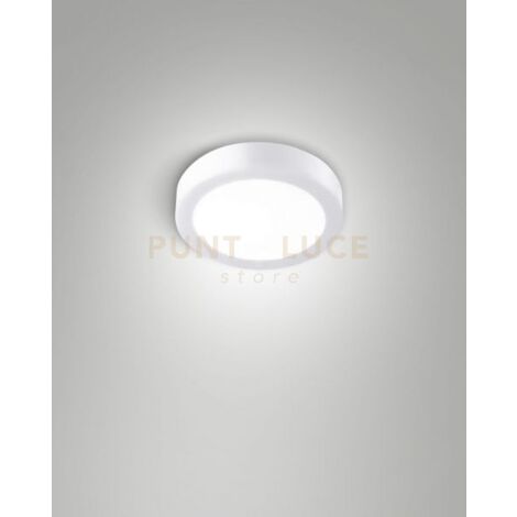 NICOLE PLAFONIERA ESTERNO BIANCO CCT 8W 2700K/3000K/4000K 896LM D.15CM IP54