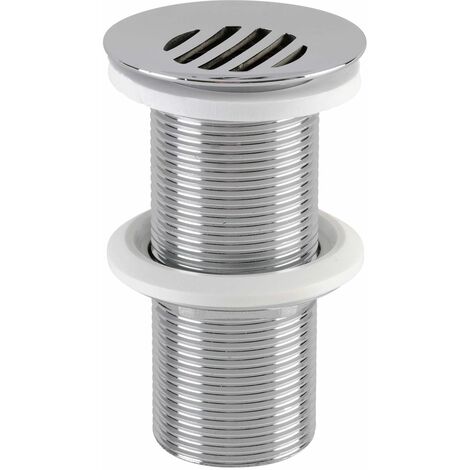 Nicoll – Bonde de lavabo à grille laiton 63mm – Hauteur 104mm – Raccord G 33/42 – Débit 28 l/min pour évacuation sans trop-plein