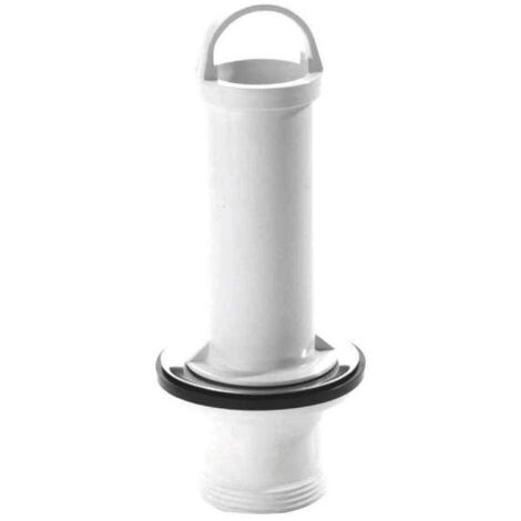 Nicoll – Bonde de surverse en PVC pour évier PMR – Hauteur de trop plein 106 mm – Installation facile sans trop plein supplémentaire