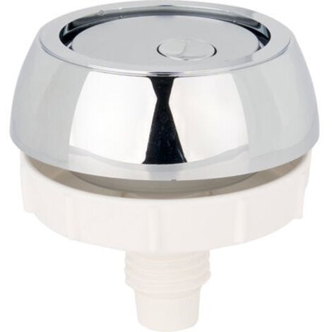Nicoll – Bouton poussoir double touches pour mécanisme chasse d'eau 3V101 – Finition chromée élégante – Fabriqué en France