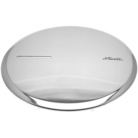 Nicoll – Capot en métal chromé brillant pour bonde de douche 118 mm – Compatible receveur TURBOFLOW-XS – Protection esthétique et durable