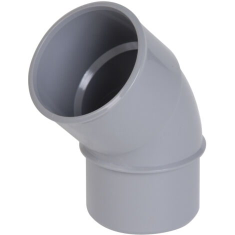 NICOLL codo macho-hembra 45° - PVC gris - Ø 32 mm - CF4