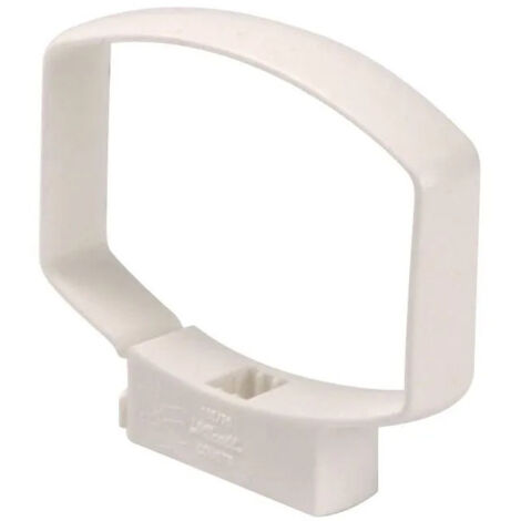 Nicoll – Collier de descente pour gouttière PVC – Compatible avec LG38B et descentes 105x76 mm – Fixation durable – Couleur blanche - TD107