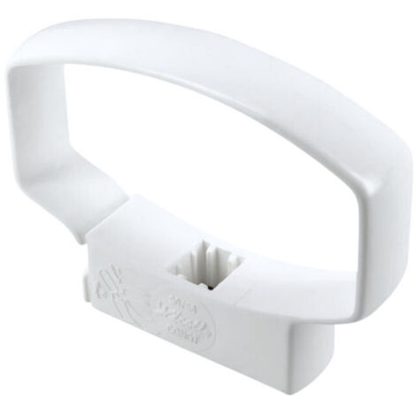 Nicoll – Collier monobloc 90x56 ovation 28 blanc – PVC résistant à la corrosion – Installation rapide par clipsage – Pour tubes de descente d'eaux pluviales