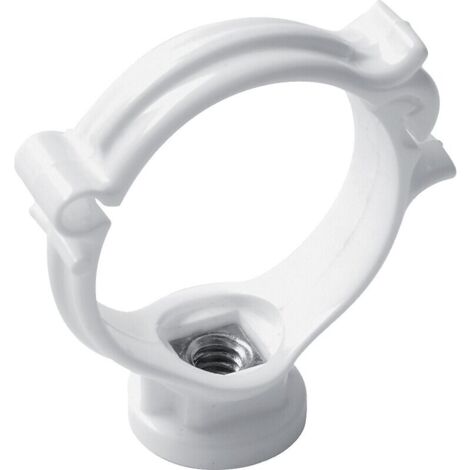 Collier De Fixation Pour Tuyau De Descente INEFA - DN 85 - Avec Goupille à Frapper - Gris PVC-U