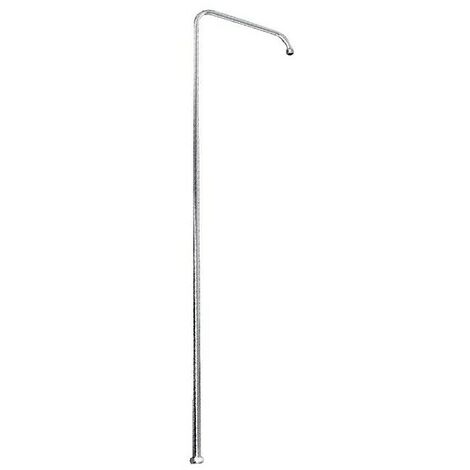 Nicoll – Colonne de douche potence chrome 1100 mm – Douche haute avec pommeau diamètre 200 mm – Installation murale facile – Design moderne
