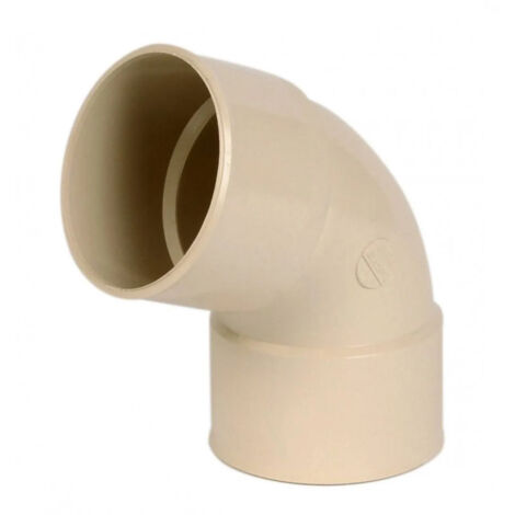 Nicoll – Coude 67°30 FF en PVC diamètre 80 mm – Raccord pour gouttière – Évacuation optimale des eaux pluviales – Certification ISO9001