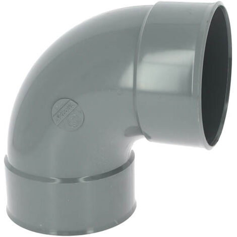 NICOLL Coude 87°30 PVC évacuation  Femelle Femelle Ø140