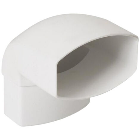 Nicoll – Coude mâle-femelle 90° pour tube descente – PVC blanc résistant aux UV – Installation rapide – Raccord 87°30 pour gestion des eaux pluviales