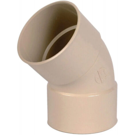 Nicoll – Coude pour gouttière 45° double femelle – Diamètre 100 mm – Raccord pour systèmes de plomberie – Connexion solide pour eaux pluviales