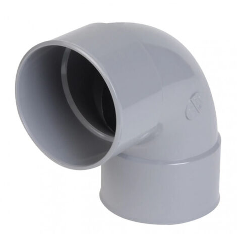 Nicoll – Coude PVC évacuation femelle-femelle 87°30 – Diamètre Ø75mm – Raccord à coller pour systèmes d'évacuation d'eau