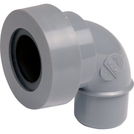 Nicoll – Coude PVC évacuation mâle-femelle 40mm à 87°30 – Raccord à joint pour réseaux d’évacuation eaux usées et pluviales