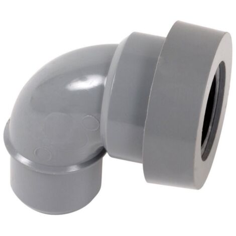 Nicoll – Coude PVC évacuation mâle-femelle 87°30 Ø50 – Joint pour sortie appareil sanitaire – Classement feu NF-M1