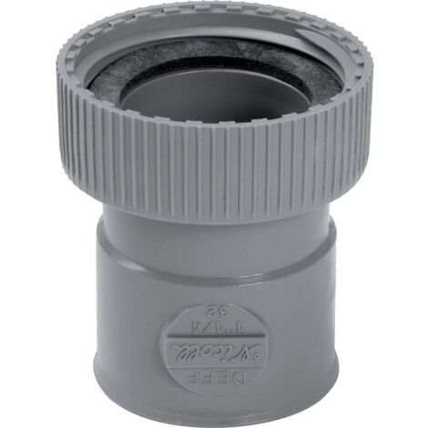 Nicoll – Douille femelle à écrou prisonnier 40x49 mm – Raccord PVC lisse pour évacuation eaux usées – Installation par vissage rapide - 40-40x49