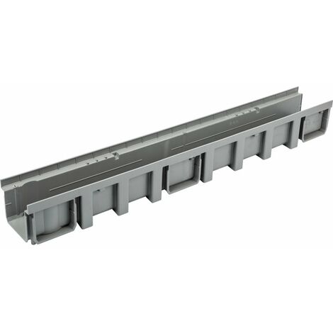 Nicoll – Élément de caniveau PVC 1000 x 136 x 115 mm – Gestion efficace des eaux pluviales – Pour aménagements extérieurs