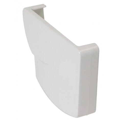 Nicoll – Fond gouttière droit 28 en PVC blanc – Raccord pour gouttière – Pièce à coller pour fermeture droite – Certification ISO9001