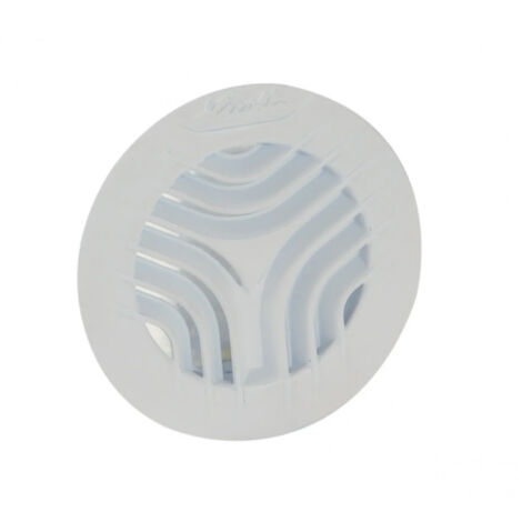 Nicoll – Grille de ventilation ronde Ø161 avec moustiquaire – Pour tube Ø140 – Résine renforcée – Montage à clipser – Ventilation intérieure