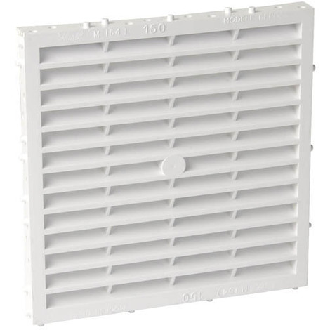 NICOLL Grille façade carrée à combinaison moust.150cm² blanc