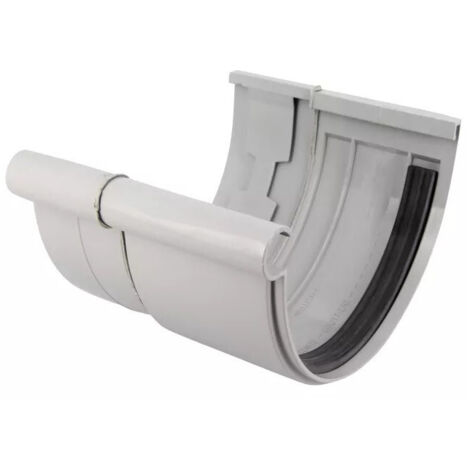 Nicoll – Jonction de dilatation 33 mm – Raccord en PVC gris à coller – Pour gouttière – Absorbe les mouvements de retrait