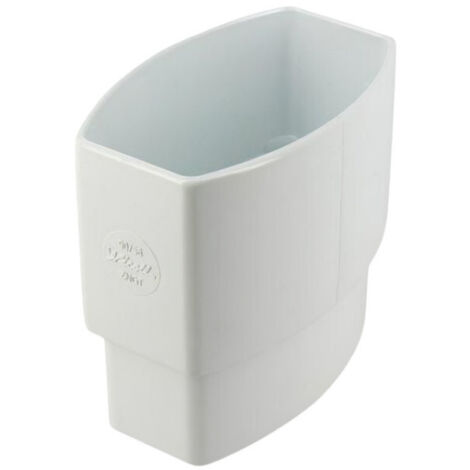 Nicoll – Manchette mâle-femelle pour tube de descente 90x56 mm – PVC blanc résistant aux UV – Installation rapide à emboîter – Gamme Ovation