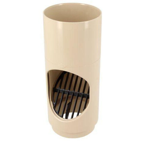 Nicoll – Piège à feuilles Ø80 mm – Composite Techtan ultra-résistant – À emboîter – Design intégré pour gouttières – Grille amovible pour nettoyage facile