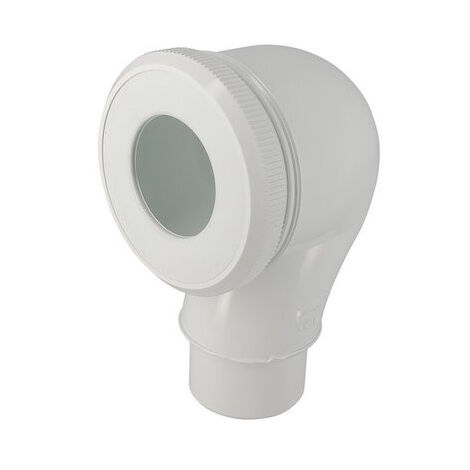 Nicoll – Pipe WC sortie verticale Ø 85 à 107mm – Coudé en PVC – Raccordement à coller ou emboîter – Installation facile - CWP38