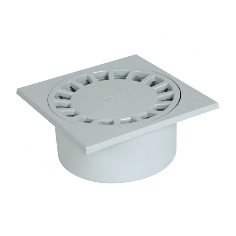 

Nicoll - Desagüe de patio con enchufe vertical incorporado: M80-F90, gris claro